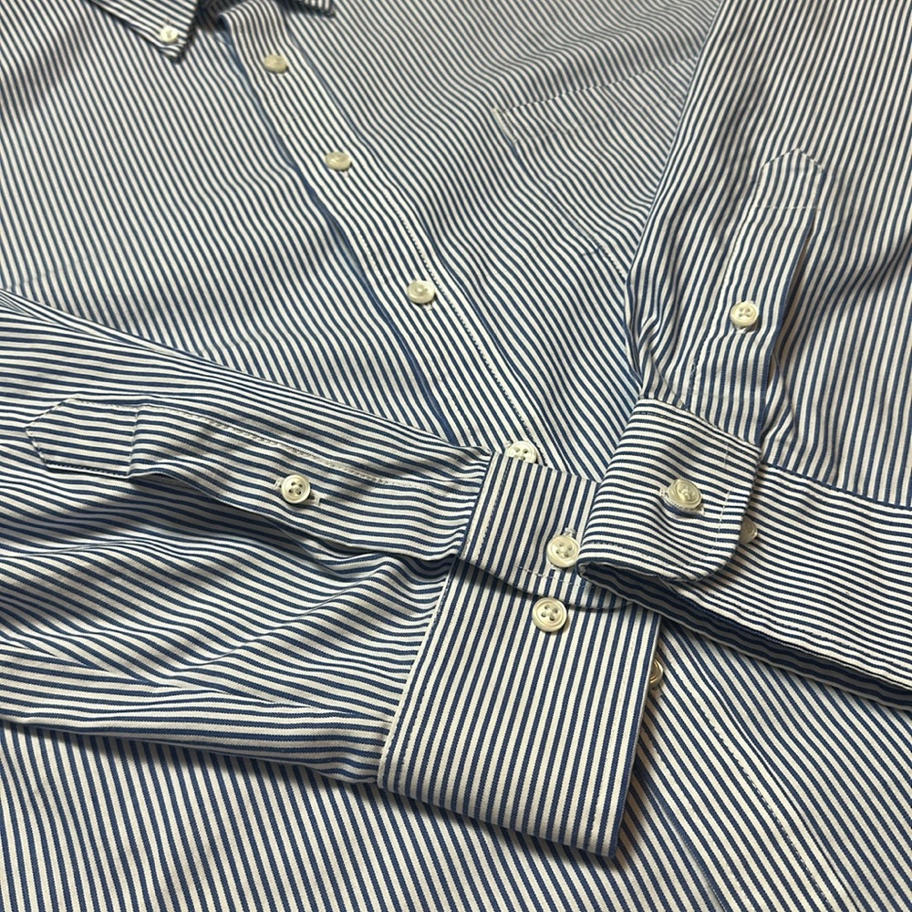 Van Heusen Blue Dress Shirt Classic Collar Long Sleeves XXL - Picture 10 of 14